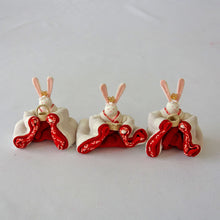 画像をギャラリービューアに読み込む, 【国沢トミ子】うさぎ雛 セット 小