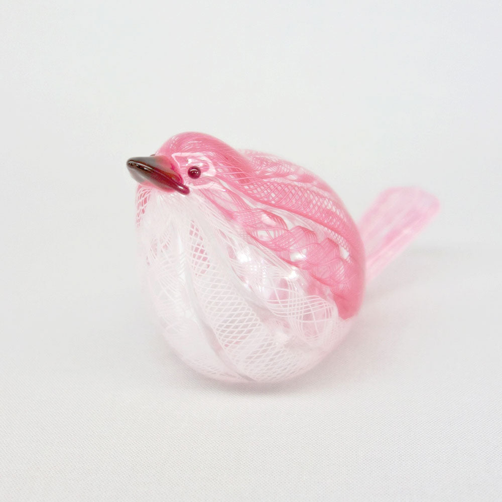 ピンクの鳥 webexhibition2023 津坂陽介】No.46 宙鳥 ピンク – 工房イクコ