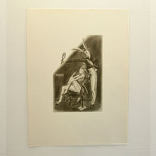 画像をギャラリービューアに読み込む, 【金子國義】「アリスの夢」リトグラフ作品-1978年-　シートのみ　モノクロⅲ
